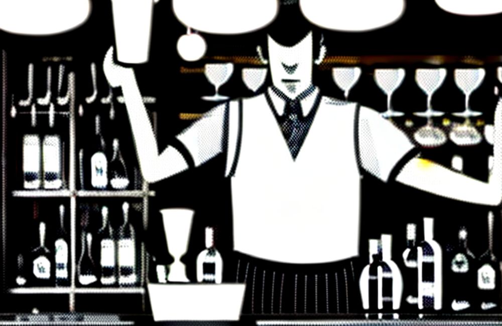 ilustracja do wpisu o AI przedstawiająca barmana wygenerowanego w https://playgroundai.com/